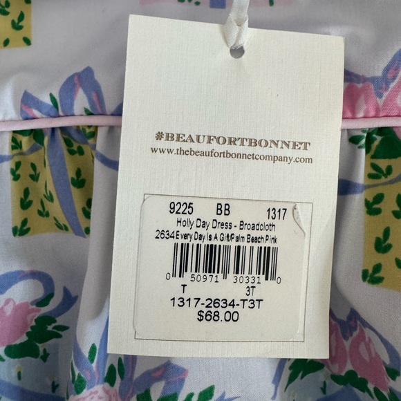 TBBC EUC Holly Day Dress - Every Day is a Gift with Palm Beach Pink 3T - Picture 6 of 7